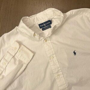 Ralph Lauren Men's Classic White Button-Down Shirt